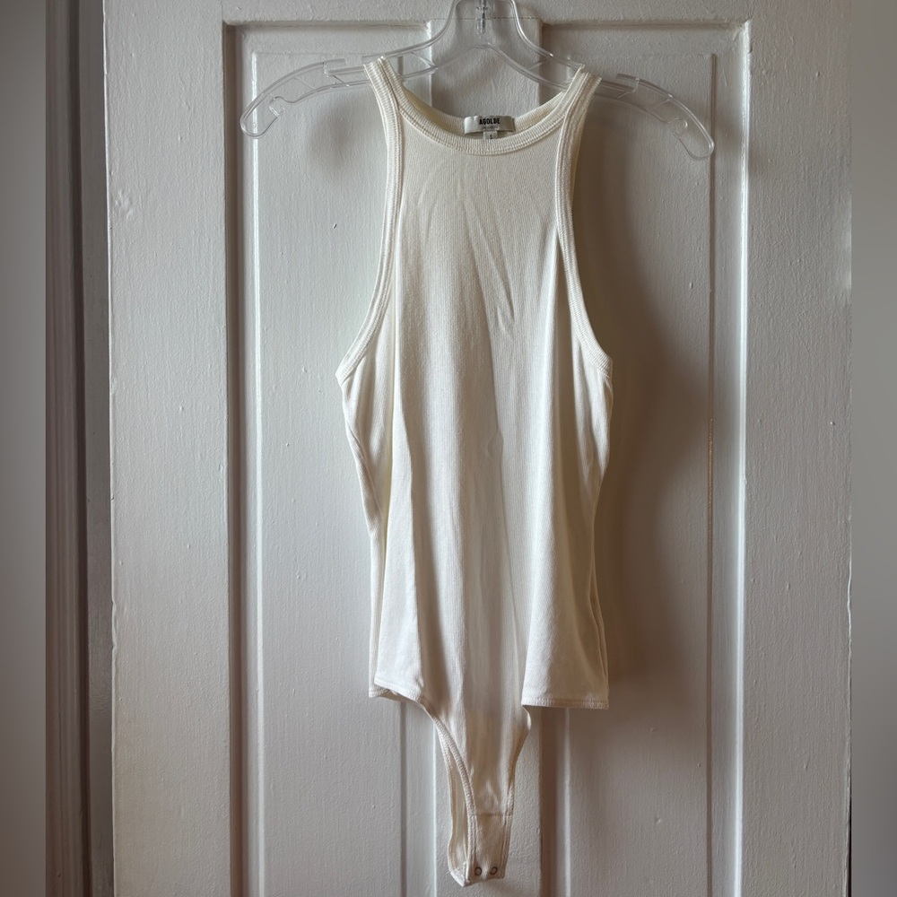 AGOLDE Ribbed High-Neck Bodysuit